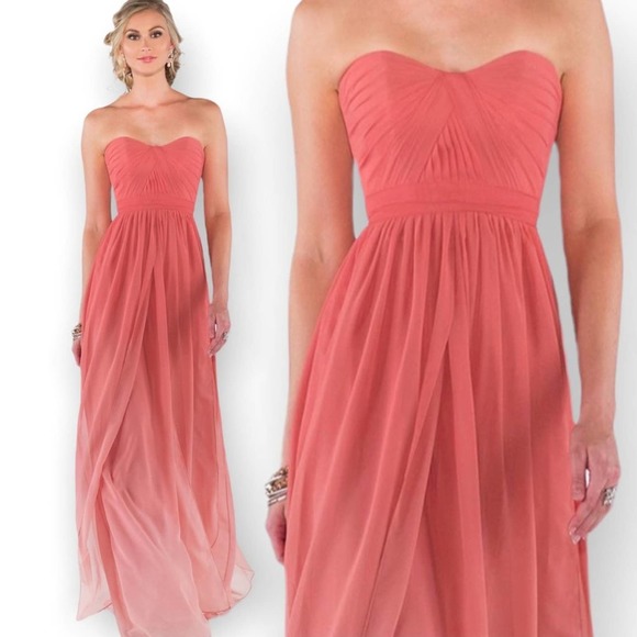 Sorella Vita Maid Your Way Dress size 8 Coral Ombre Convertible Bridesmaid NWT - Picture 12 of 12